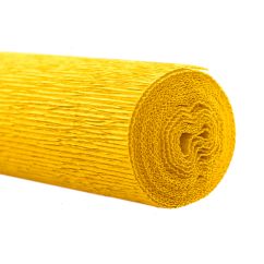 Hartie creponata floristica, 160g/mp, 50x250cm, rezistenta UV/apa, galben, Werola