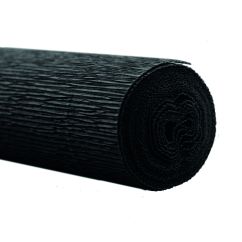 Hartie creponata floristica, 160g/mp, 50x250cm, rezistenta UV/apa, negru, Werola