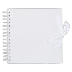 Album scrapbooking 20.5x20.5cm, coperti cartonate 3mm, 40 coli 200g/mp, alb, Papermania