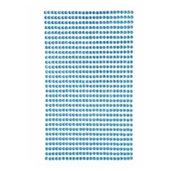 Strasuri/pietre adezive, Ø 3mm, 806 buc/set, bleu, Dp Craft