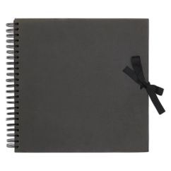 Album scrapbooking 30.5x30.5cm, coperti cartonate 3mm, 40 coli 200g/mp, negru, Papermania
