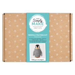 Set creativ de impaslire cu ac, pinguin, Simply Make