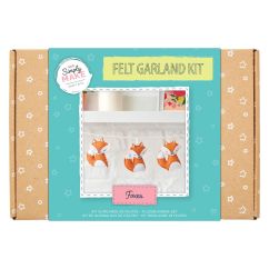 Set creativ din fetru, ghirlanda cu vulpite, Simply Make