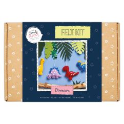 Set creativ din fetru, dinozauri, Simply Make