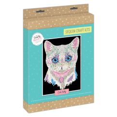 Set creativ cu paiete, pisicuta, Simply Make