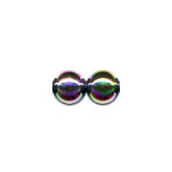 Perle decorative, Ø 4mm, 100 buc/set, iridiscent metalic, Meyco