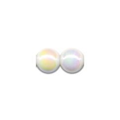 Perle decorative, Ø 6mm, 60 buc/set, alb iridiscent, Meyco