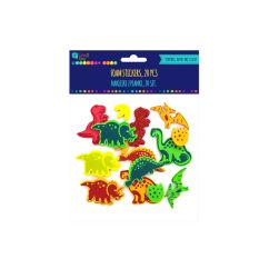 Forme din spuma/hartie gumata adeziva  - dinozauri, 20 buc/set, Dp Craft