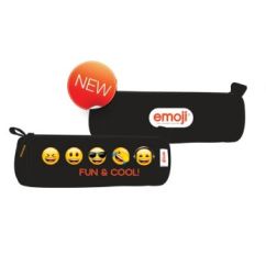 Penar fete/baieti, etui tubular, neechipat, negru, Emoji 22142