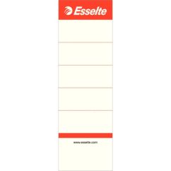 Etichete din carton pentru bibliorafturi, 75mm, 10 buc/set, alb, Esselte