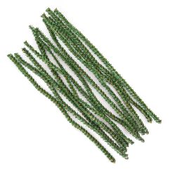 Sarma creativa in forma de crengute de pin, 30cm, 12 buc/set, verde, Dp Craft