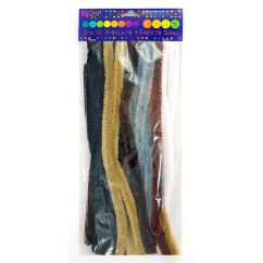 Sarma plusata creativa, 1.5x30cm, 24 buc/set, imprimeuri animale, Dp Craft