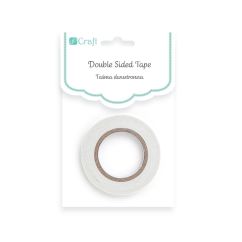 Banda dublu adeziva, 0.8cmx10m, transparent, Dp Craft