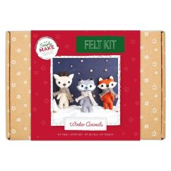 Set creativ din fetru, animale de iarna, Simply Make