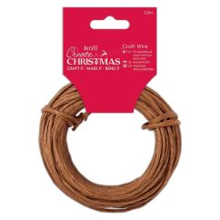 Sarma decorativa kraft, 10m, Create Christmas
