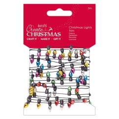 Banda decorativa tip instalatie cu lumini de Craciun, 3m, Create Christmas