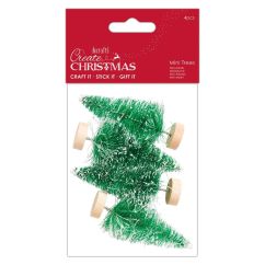 Braduti decorativi, 6.5cm, 4 buc/set, verde, Create Christmas