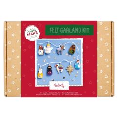 Set creativ din fetru, ghirlanda de Craciun, Simply Make