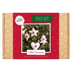 Set creativ din fetru, ornamente de Craciun, Simply Make