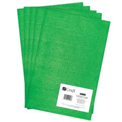 Fetru/pasla decorativa A4 (21x29.7cm), 2mm, 5 buc/set, verde, Dp Craft