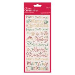 Stickere/abtibilduri, Merry Christmas/Craciun Fericit, Create Christmas