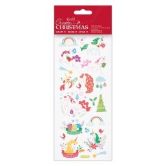 Stickere/abtibilduri, unicorni de Craciun, Create Christmas
