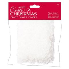 Zapada decorativa artificiala, 20 g/pachet, alb, Create Christmas