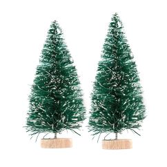 Braduti decorativi, 8cm, 2 buc/set, verde, Dp Craft