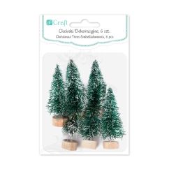 Braduti decorativi, 5cm, 6 buc/set, verde, Dp Craft