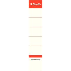 Etichete din carton pentru bibliorafturi, 50mm, 10 buc/set, alb, Esselte