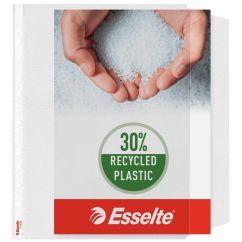 Folii de protectie A4, clapa laterala, orange peel, 100 microni, 10 buc/set, Esselte