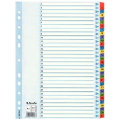 Separatoare din carton A4, index laminat 1-31, Esselte Mylar