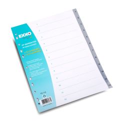 Separatoare din plastic, index 1-12, Exxo