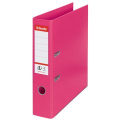 Biblioraft plastifiat int-ext A4, 75mm, fucsia, Esselte Standard No.1