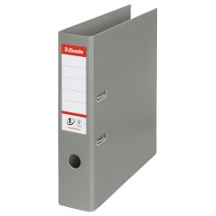 Biblioraft plastifiat int-ext A4, 75mm, gri, Esselte Standard No.1