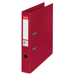 Biblioraft plastifiat int-ext A4, 50mm, visiniu, Esselte Standard No.1