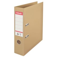 Biblioraft plastifiat int-ext A4, 75mm, nisipiu, Esselte Standard No.1
