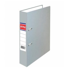 Biblioraft plastifiat A4, 75mm, gri, Arma