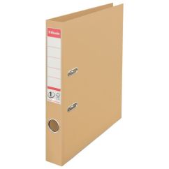 Biblioraft plastifiat int-ext A4, 50mm, nisipiu, Esselte Standard No.1