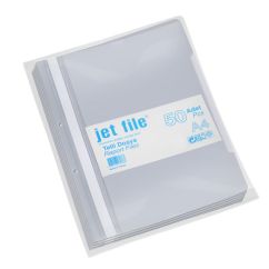 Dosar plastic cu sina si perforatii, gri, Jetfile