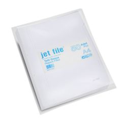 Dosar plastic cu sina si perforatii, alb, Jetfile