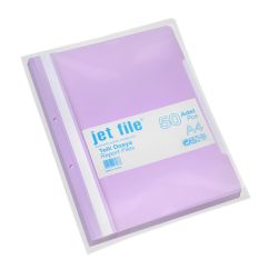 Dosar plastic cu sina si perforatii, lila, Jetfile