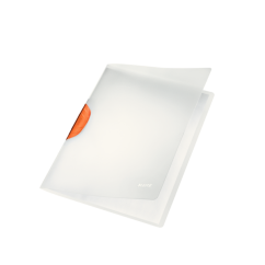 Dosar plastic cu clip, portocaliu, Leitz ColorClip Magic