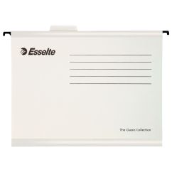 Dosar carton suspendabil, alb, Esselte Classic