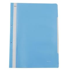 Dosar plastic cu sina si perforatii, albastru deschis, Noki