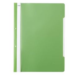 Dosar plastic cu sina si perforatii, verde deschis, Noki