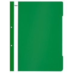 Dosar plastic cu sina si perforatii, verde, Noki