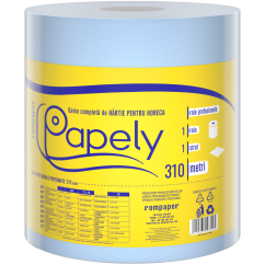 Rola prosop hartie Papely, 1 strat, 310m/rola, albastru