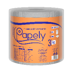 Rola prosop hartie Papely Office, 1 strat, 3kg/rola, alb (deink)