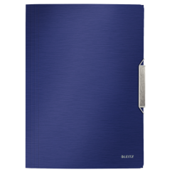 Mapa plastic A4, cu elastic, albastru-violet, Leitz Style